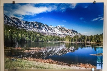 Colorlyte HD Glass Photo of Mountains and Lake