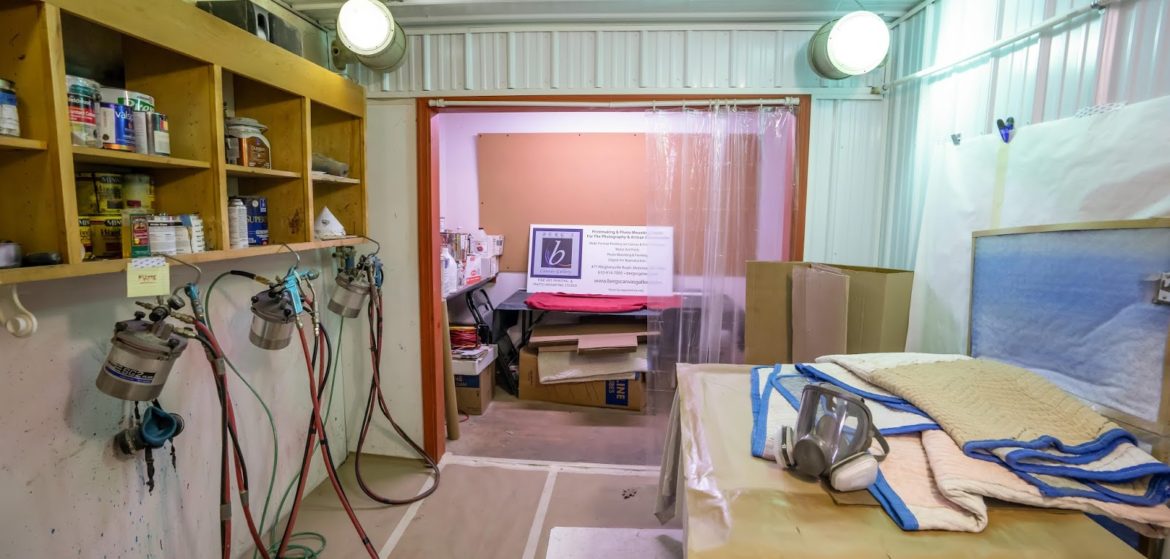 Spray Booth and Drying Room for Canvas Prints Spray Booth and Drying Room for Canvas Prints