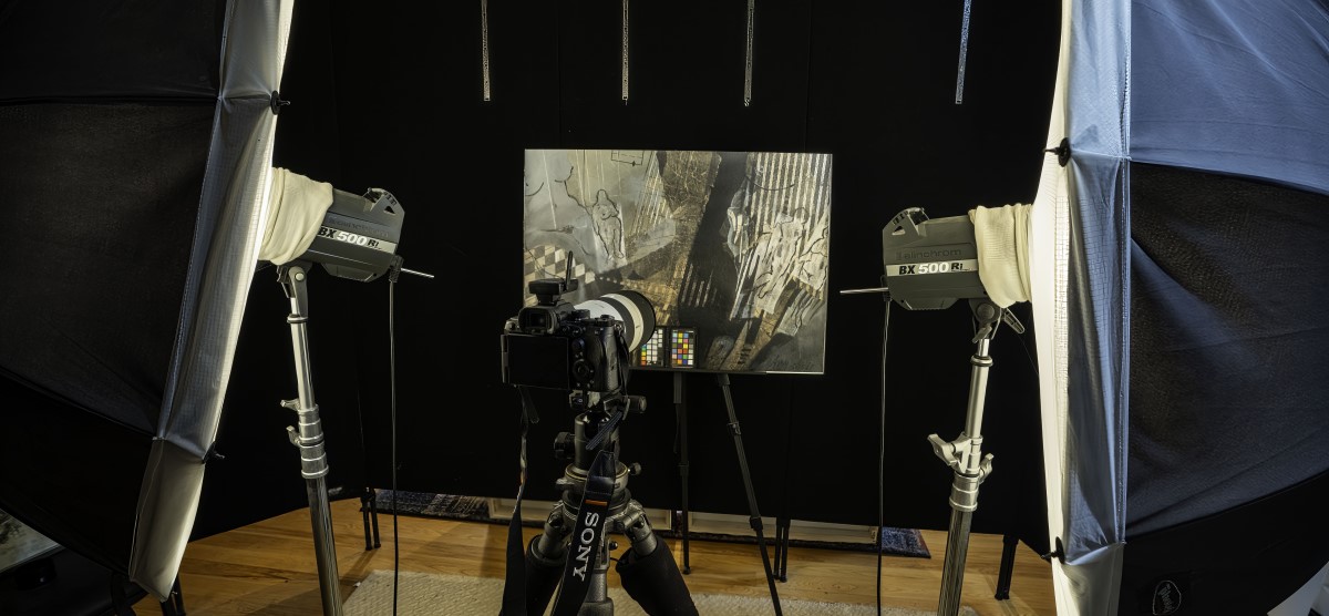 Reproduction of Digital Art - cameras, lights, art